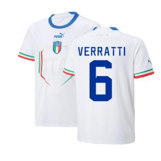 2022-2023 Italy Away Shirt (Kids) (VERRATTI 6)