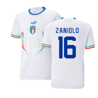 2022-2023 Italy Away Shirt (ZANIOLO 16)