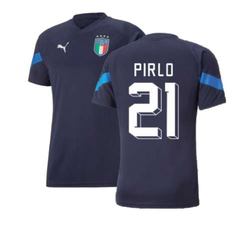 2022-2023 Italy Coach Training Jersey (Peacot) (PIRLO 21)