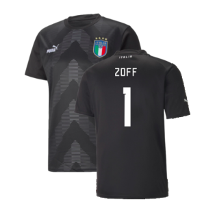 2022-2023 Italy Goalkeeper Shirt (Black) (Zoff 1)