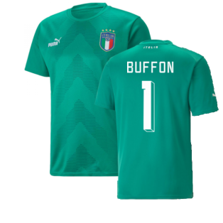 2022-2023 Italy Goalkeeper Shirt (Green) (Buffon 1)