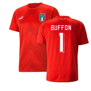 Color : A, Size : Adult Small Gianluigi Buffon #1 Goalkeeper Football Jersey Breathable Sports T-Shirt Gifts for Friends and Family 
