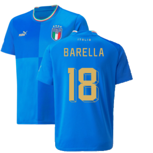 2022-2023 Italy Home Shirt (Kids) (BARELLA 18)