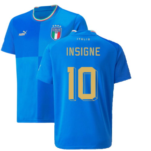 2022-2023 Italy Home Shirt (Kids) (INSIGNE 10)