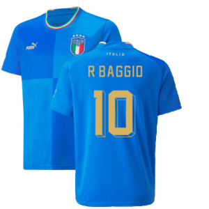 2022-2023 Italy Home Shirt (Kids) (R BAGGIO 10)