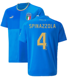 2022-2023 Italy Home Shirt (Kids) (SPINAZZOLA 4)