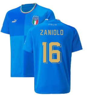 2022-2023 Italy Home Shirt (Kids) (ZANIOLO 16)
