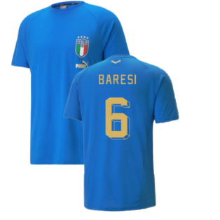 2022-2023 Italy Player Casuals Tee (Blue) (BARESI 6)