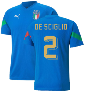 2022-2023 Italy Player Training Jersey (Blue) (DE SCIGLIO 2)