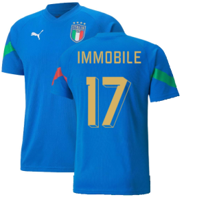 2022-2023 Italy Player Training Jersey (Blue) (IMMOBILE 17)