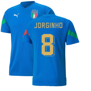 2022-2023 Italy Player Training Jersey (Blue) (JORGINHO 8)