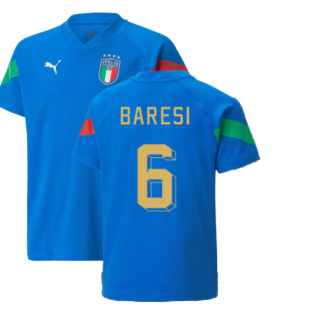 2022-2023 Italy Player Training Jersey (Blue) - Kids (BARESI 6)