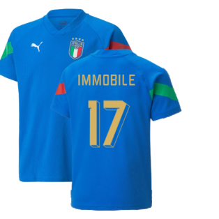 2022-2023 Italy Player Training Jersey (Blue) - Kids (IMMOBILE 17)