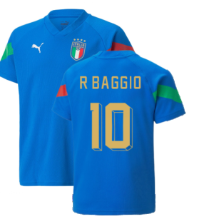 2022-2023 Italy Player Training Jersey (Blue) - Kids (R BAGGIO 10)