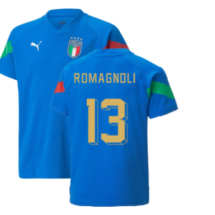 2022-2023 Italy Player Training Jersey (Blue) - Kids (ROMAGNOLI 13)