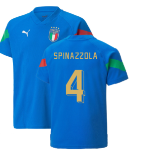 2022-2023 Italy Player Training Jersey (Blue) - Kids (SPINAZZOLA 4)