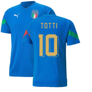 2022-2023 Italy Player Training Jersey (Blue) (TOTTI 10)