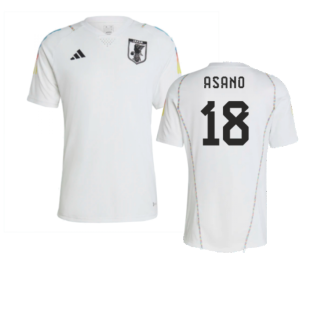 2022-2023 Japan Pre-Match Shirt (White) (Asano 18)