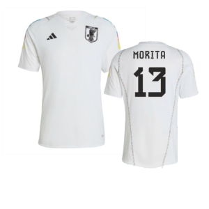 2022-2023 Japan Pre-Match Shirt (White) (Morita 13)
