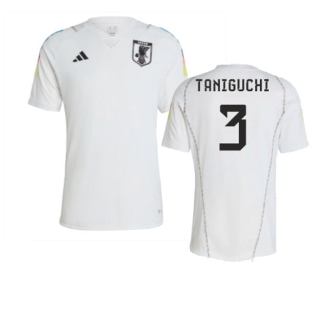 2022-2023 Japan Pre-Match Shirt (White) (Taniguchi 3)