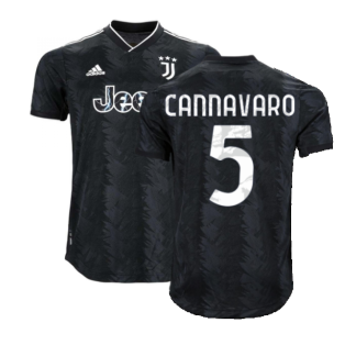 2022-2023 Juventus Authentic Away Shirt (CANNAVARO 5)