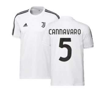 2022-2023 Juventus DNA 3S Tee (White) (CANNAVARO 5)