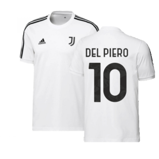 2022-2023 Juventus DNA 3S Tee (White) (DEL PIERO 10)