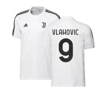 2022-2023 Juventus DNA 3S Tee (White) (VLAHOVIC 9)