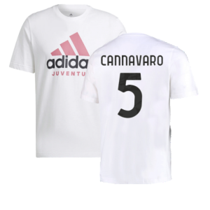 2022-2023 Juventus DNA Graphic Tee (White) (CANNAVARO 5)