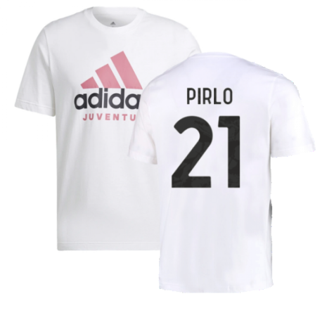 2022-2023 Juventus DNA Graphic Tee (White) (PIRLO 21)