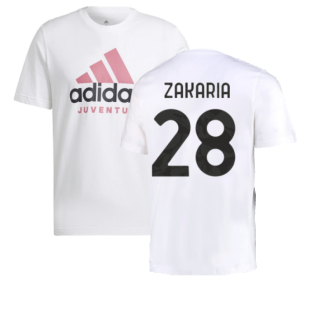 2022-2023 Juventus DNA Graphic Tee (White) (ZAKARIA 28)