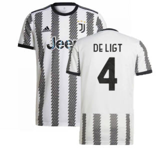 2022-2023 Juventus Home Shirt (DE LIGT 4)