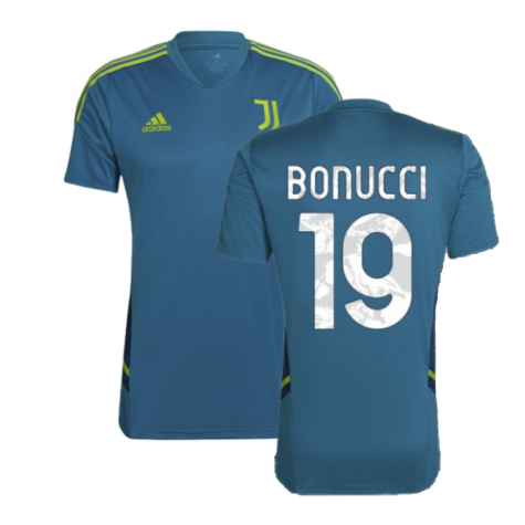 2022-2023 Juventus Training Shirt (Active Teal) (BONUCCI 19)