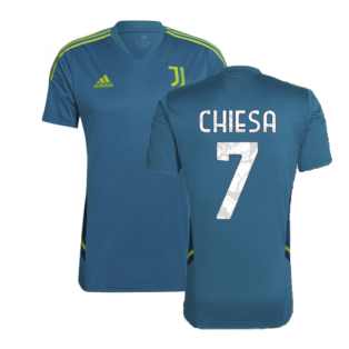 2022-2023 Juventus Training Shirt (Active Teal) (CHIESA 7)