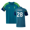 2022-2023 Juventus Training Shirt (Active Teal) - Kids (ZAKARIA 28)
