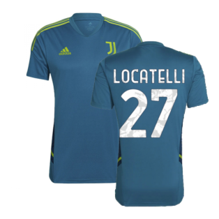 2022-2023 Juventus Training Shirt (Active Teal) (LOCATELLI 27)