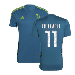 2022-2023 Juventus Training Shirt (Active Teal) (NEDVED 11)
