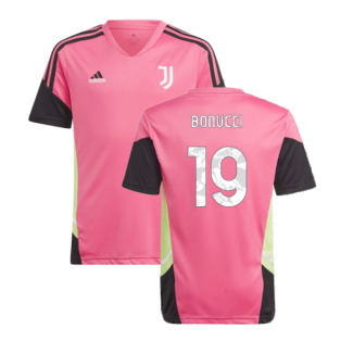 2022-2023 Juventus Training Shirt (Pink) - Kids (BONUCCI 19)