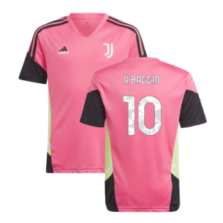 2022-2023 Juventus Training Shirt (Pink) - Kids (R BAGGIO 10)