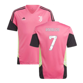 2022-2023 Juventus Training Shirt (Pink) - Kids (RONALDO 7)