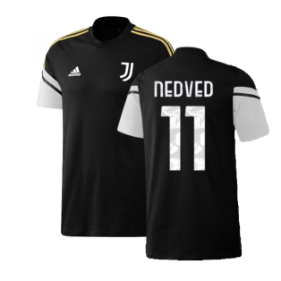 2022-2023 Juventus Training Tee (Black) (NEDVED 11)