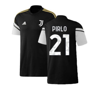 2022-2023 Juventus Training Tee (Black) (PIRLO 21)