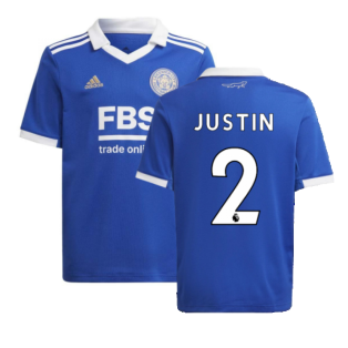 2022-2023 Leicester City Home Shirt (Kids) (JUSTIN 2)