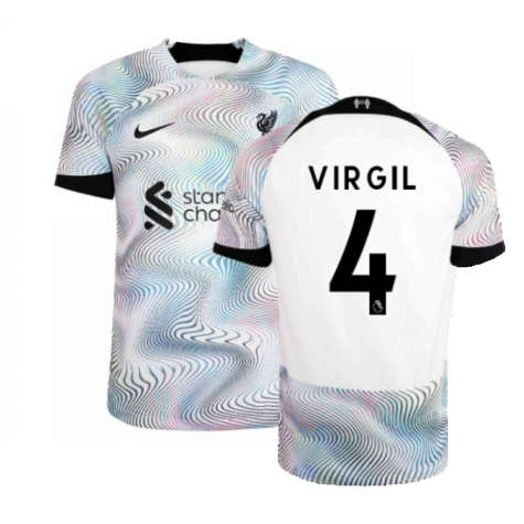 2022-2023 Liverpool Away Shirt (Kids) (VIRGIL 4)
