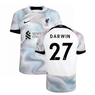 2022-2023 Liverpool Away Vapor Player Issue Shirt (DARWIN 27)