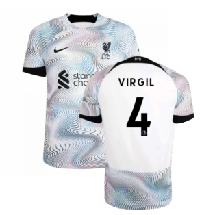 2022-2023 Liverpool Away Vapor Player Issue Shirt (VIRGIL 4)