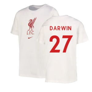 2022-2023 Liverpool Crest Tee (White) (DARWIN 27)
