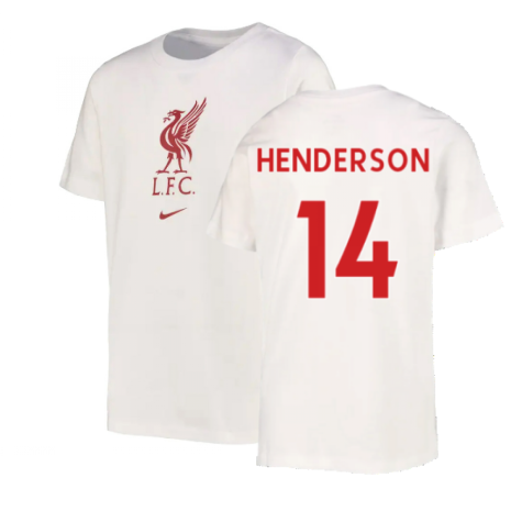 2022-2023 Liverpool Crest Tee (White) (HENDERSON 14)
