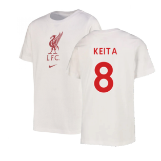 2022-2023 Liverpool Crest Tee (White) - Kids (KEITA 8)