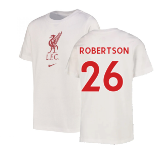 2022-2023 Liverpool Crest Tee (White) - Kids (ROBERTSON 26)